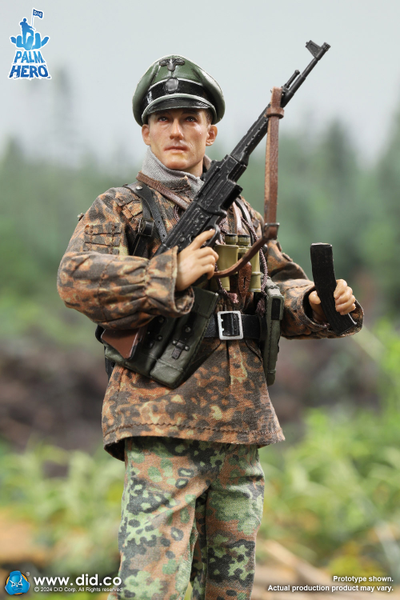 Немецкий лейтенант - Коллекционная ФИГУРКА 1/12 Palm Hero Series WWII German 12th Panzer Division Infantry Lieutenant – Rainer (XD80024) - DID