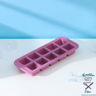 Форма для льда и кондитерских изделий «Мини-кубики», размер ячейки 2,3×2,3×1 см, цвет сливовый