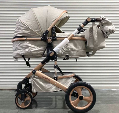 Детская коляска 3 в 1 Luxmom 518 Бежевый