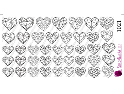 Слайдер дизайн 1021- Геометрия, символы, сердца, сердечки.