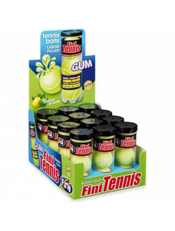 Жев. резинка Fini "Гигант Теннисные мячики" с нач. тубус (15 гр х 3 шт) х 12