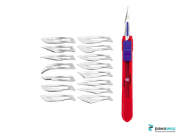 Скальпели Сванн-Мортон №22 с выдвижными защитными лезвиями (нержавеющая сталь)