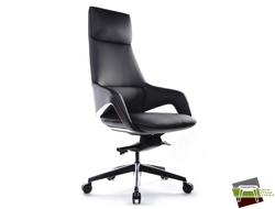 Кресло Aura FK005-A Чёрный (А8) натуральная кожа 68*68*122-128