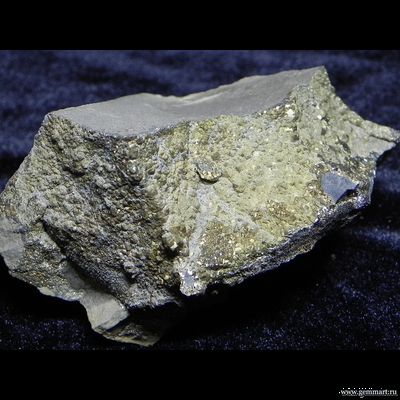 Пирит, "спектропирит", в полости конкреции. Россия. 80*65*40мм