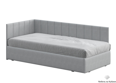 Кровать «КР 3» Серая 90 см (с основанием)