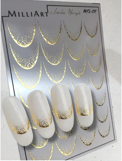 Слайдер-дизайн MilliArt Nails Металл MTL-271