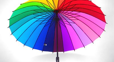 Зонт-трость "Радуга" 24 цвета
