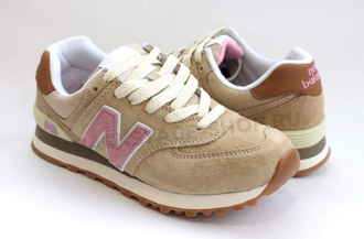 Кроссовки New Balance 574 Бежевые