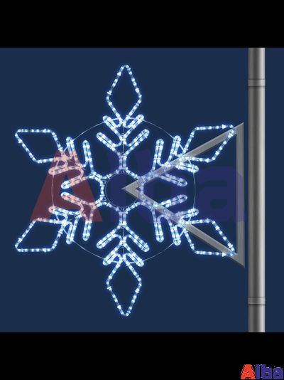 Светодиодная консоль Снежинка большая