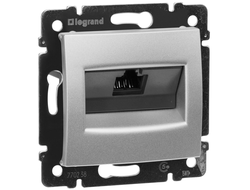 Legrand 770230, Valena Розетка интернет RJ45, 8 контактов, категории 5e, алюминий