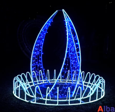 Светодиодный фонтан Факел, 2,0 м