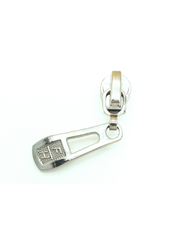 Бегунок для молнии спираль 5, темный никель дизайн 2