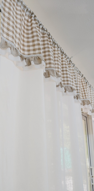 Шторы в клетку