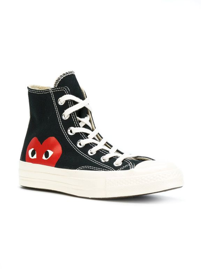 кеды с сердечком конверс Converse Comme Des Garcons 150204C