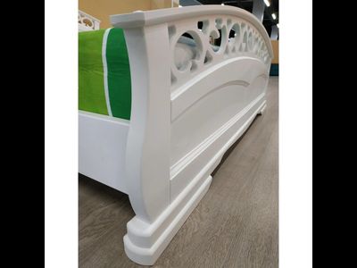 Кровать двуспальная &quot;Грация 1&quot; белый (Браво ) ламели в Липецке