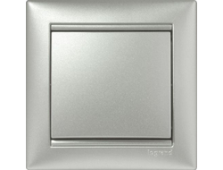 Выключатель Legrand Valena, рамка - алюминий (пластик)