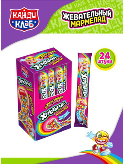 Жевательный мармелад в хрустящей обсыпке "Хрустямба" 15г*24шт*12 блоков