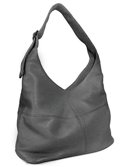 (АРТИКУЛ: 9996/1/9) СУМКА МЕШОК, БОЛЬШАЯ, НАТУРАЛЬНАЯ КОЖА, ТЕМНО-СЕРАЯ, ЧЕРЕЗ ПЛЕЧО