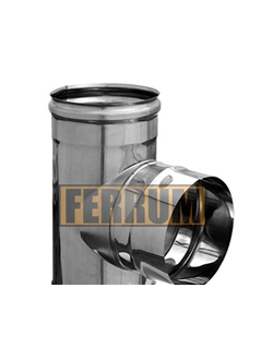 Тройник 90° Ferrum для изменения направления дымового канала
