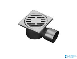 Трап для душевой  VIEIR из нерж.стали 150*150 угловой выпуск в Тамбове