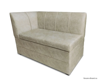 Кухонный ДИВАН "ФОРУМ-8" с боковой спинкой, Слоновая кость Левый