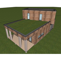 Двухэтажный дом с тремя спальнями 130м² (S69)