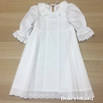 Крестильное платье для девочки "Елизавета", можно вышить любое имя