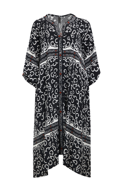 Эффектное платье из вискозы в этническом стиле