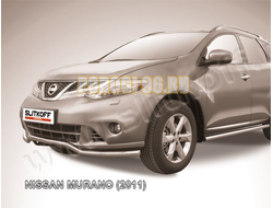 Защита переднего бампера d57 "волна" Slitkof для Nissan Murano 2011-2016