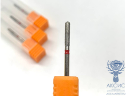 Фреза алмазная "Длинный цилиндр" 842/113 027R красная