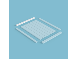 Молдинг Cosca MF003, гладкий, под покраску, экополимер, 2,8 метра