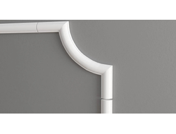 Угловой элемент DECOR-DIZAYN C1-130A к молдингу 130A, из дюрополимера, под покраску, 4шт