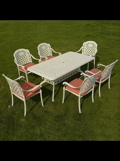 Белая обеденная группа Volcano