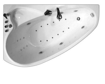 Акриловая ванна Triton Пеарл-шелл Правая,160х104x60.5 см