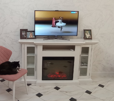 Электрокамин Элтон LUX WT с очагом Sparta