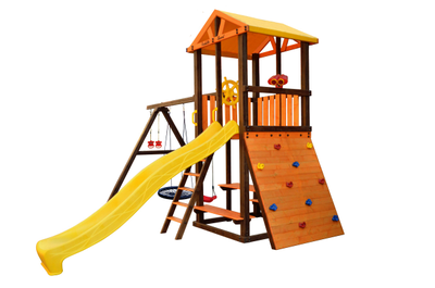 Детский уличный игровой комплекс Perfetto sport Bari 5 с качелями Паутина в Воронеже,