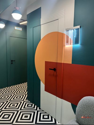 Дверь невидимка 40 мм скрытого монтажа CARDA INVISIBLE с кромкой хром