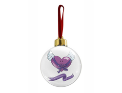 Новогодний ёлочный шар #1 на День влюблённых, 14 февраля