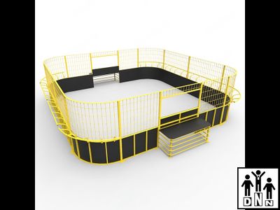 Панна площадка стальная квадратная с высоким бортом DNN