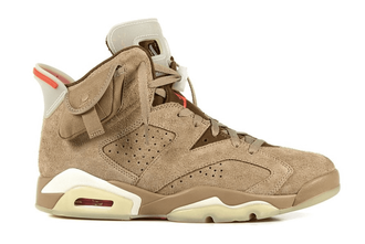 Nike Air Jordan 6 Travis Scott British (Бежевые)