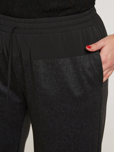 Брюки на кокетке c кулисой