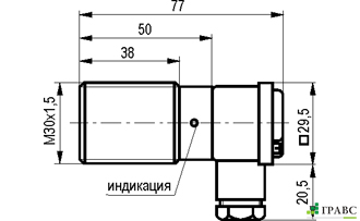 Индуктивный датчик ISB AT8A-21-10-LP