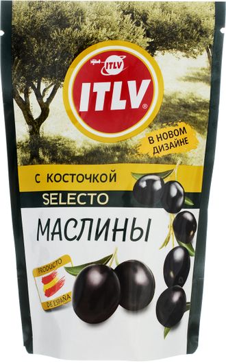 Маслины ITLV с косточкой SELECTO 165гр ДП