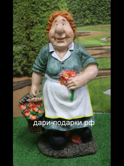 Дачница садовая скульптура 66*32 см  4,7кг  полистоун Россия 4660/012468*