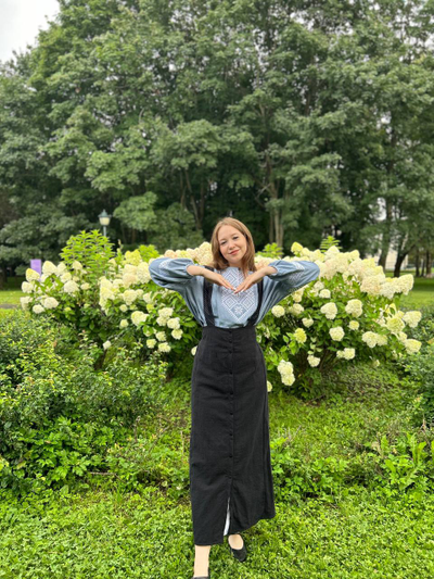 Подгрудный сарафан с воланом (чёрная крапива)