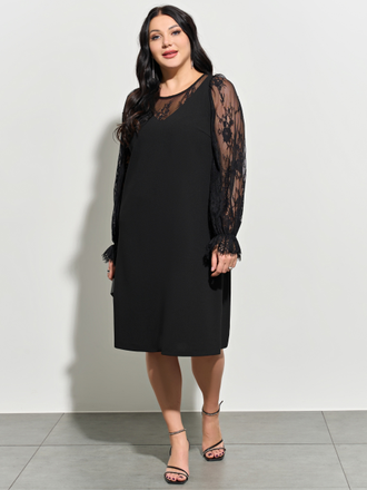 Платье 0287-1а черный муар