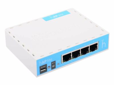 MikroTik RouterBOARD RB941-2nD-TC (hAP Lite), Wi-Fi Роутер, 2.4GHz, 802.11b/g/n, MIMO 2x2, 4xLAN