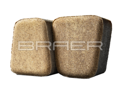 Тротуарная плитка классико круговая color mix миндаль Браер 60 мм