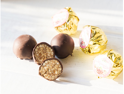 КОНФЕТЫ грильяж мягкий  в бельгийском шоколаде (миндаль/арахис/мёд) (14 Г)