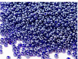 Бисер чешский круглый preciosa 10/0, темно-синий непрозрачный (33061), 50 грамм